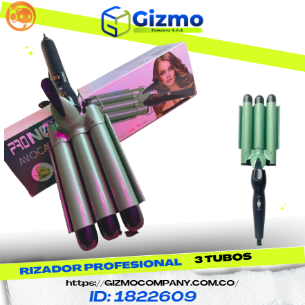 Miniatura 2 de Rizador Profesional 3 Tubos Aguacate